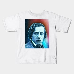 Frédéric Chopin Abstract Portrait | Frédéric Chopin Artwork 5 Kids T-Shirt